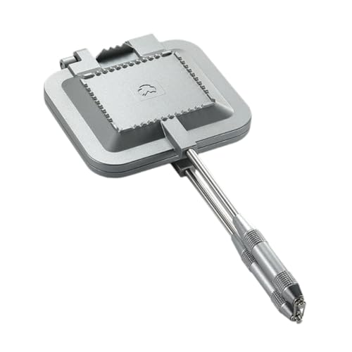 Jiswhisker サンドイッチメーカーサンドイッチハンドトースターイージークリーン多目的アルミニウムフリップパンフライパンパン, キャリーバッグなし